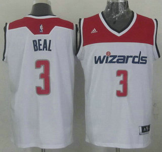 Washington Wizards #3 Bradley Beal Revolution 30 Swingman 2014 New White Jersey