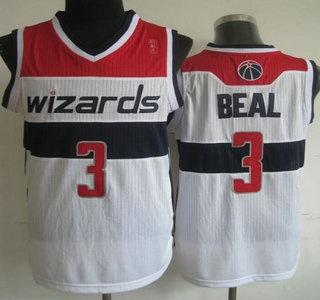 Washington Wizards #3 Bradley Beal White Revolution 30 Authentic Jersey