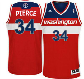 Washington Wizards #34 Paul Pierce Red Revolution 30 Swingman Jersey