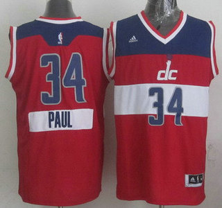 Washington Wizards #34 Paul Pierce Revolution 30 Swingman 2014 Christmas Day Red Jersey