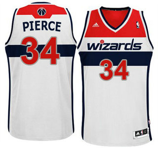 Washington Wizards #34 Paul Pierce White Revolution 30 Swingman Jersey