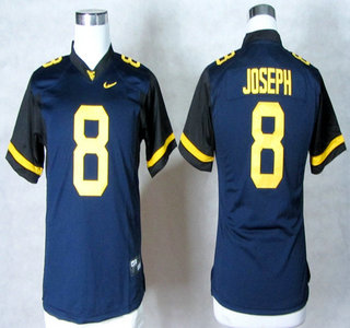 West Virginia Mountaineers 8 Karl Joseph 2013 Navy Blue Womens Elite Jersey