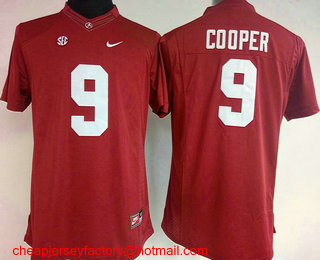 Women's Alabama Crimson Tide #9 Amari Cooper Red Limited Stitched College Football Nike NCAA Jersey