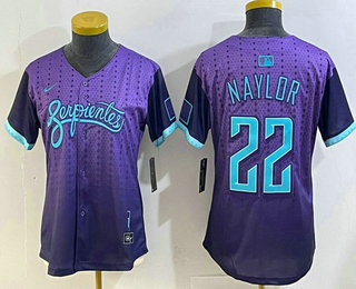 Women's Arizona Diamondbacks #22 Josh Naylor Purple 2025 City Connect Limited Jersey