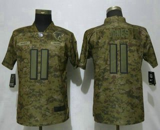 Women's Atlanta Falcons #11 Julio Jones Nike Camo 2018 Salute to Service Stitched NFL Limited Jersey