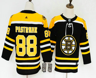 Women's Boston Bruins #88 David Pastrnak Black 2017-2018 Hockey Stitched NHL Jersey