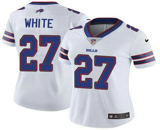 Women's Buffalo Bills #27 Tre'Davious White White 2017 Vapor Untouchable Stitched NFL Nike Limited Jersey