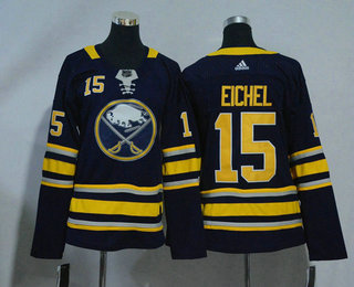 Women's Buffalo Sabres #15 Jack Eichel Navy Blue 2017-2018 Hockey Stitched NHL Jersey