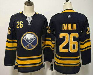 Women's Buffalo Sabres #26 Rasmus Dahlin Navy Blue Home Stitched NHL Jersey