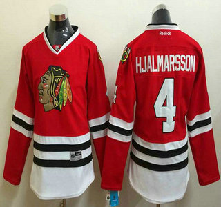 Women's Chicago Blackhawks #4 Niklas Hjalmarsson Red Jersey