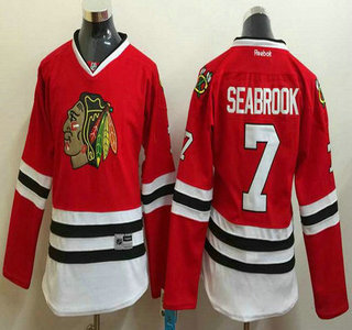 Women's Chicago Blackhawks #7 Brent Seabrook Red Jersey