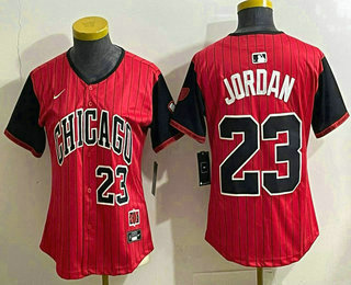 Women's Chicago White Sox #23 Michael Jordan Red 2025 City Connect Limited Jersey
