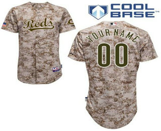 Women's Cincinnati Reds Alternate Camo Customized Jersey
