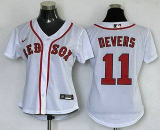 Women's Cleveland Indians #11 Jose Ramirez White Stitched MLB Cool Base Nike Jersey