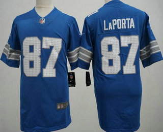 Women's Detroit Lions #87 Sam Laporta Limited Blue Vapor Jersey