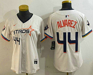Women's Houston Astros #44 Yordan Alvarez Cream 2025 City Connect Limited Stitched Jersey