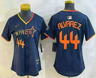Women's Houston Astros #44 Yordan Alvarez Navy 2025 City Connect Limited Jersey