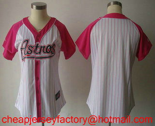 Women's Houston Astros Blank Fashion Athletic Jersey
