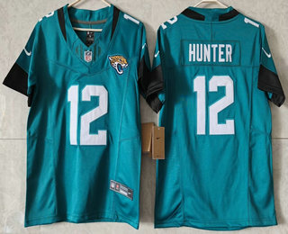 Women's Jacksonville Jaguars #12 Travis Hunter Limited FUSE Green Vapor Jersey