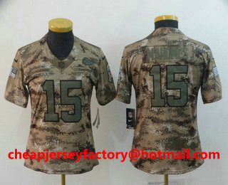Women's Kansas City Chiefs #15 Patrick Mahomes II 2018 Camo Salute to Service Stitched NFL Nike Limited Jersey