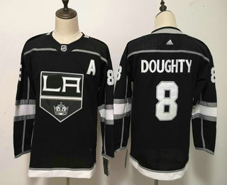 Women's Los Angeles Kings #8 Drew Doughty Black 2017-2018 Hockey Stitched NHL Jersey