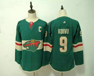 Women's Minnesota Wild #9 Mikko Koivu Green 2017-2018 Hockey Stitched NHL Jersey