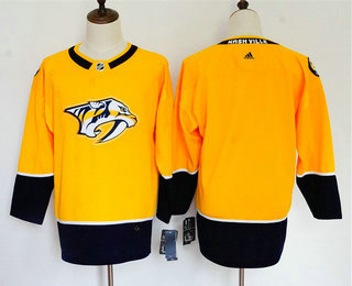 Women's Nashville Predators Blank Yellow Home 2017-2018 Hockey Stitched NHL Jersey