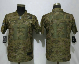 Women's New York Giants #13 Odell Beckham Jr 2018 Camo Salute to Service Stitched NFL Nike Limited Jersey