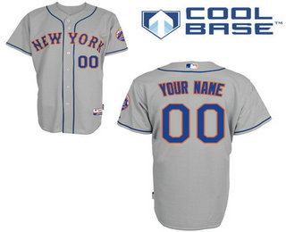 Women's New York Mets Customized Gray Jersey