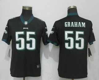 Women's Philadelphia Eagles #55 Brandon Graham Black 2017 Vapor Untouchable Stitched NFL Nike Limited Jersey