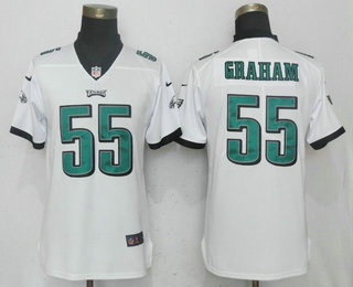 Women's Philadelphia Eagles #55 Brandon Graham White 2017 Vapor Untouchable Stitched NFL Nike Limited Jersey