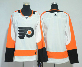 Women's Philadelphia Flyers Blank White 2017-2018 Hockey Stitched NHL Jersey