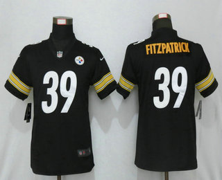 Women's Pittsburgh Steelers #39 Minkah Fitzpatrick Black 2017 Vapor Untouchable Stitched NFL Nike Limited Jersey