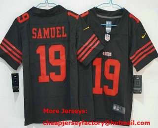 Women's San Francisco 49ers #19 Deebo Samuel Limited Black Vapor Jersey