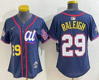 Women's Seattle Mariners #29 Cal Raleigh Navy 2025 All Star Limited Jersey