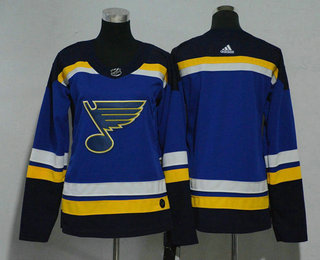 Women's St. Louis Blues Blank Blue 2017-2018 Hockey Stitched NHL Jersey