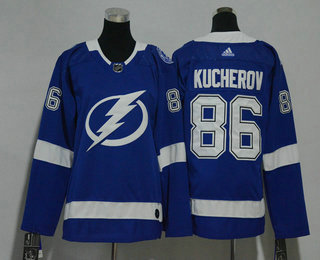 Women's Tampa Bay Lightning #86 Nikita Kucherov Light Blue 2017-2018 Hockey Stitched NHL Jersey