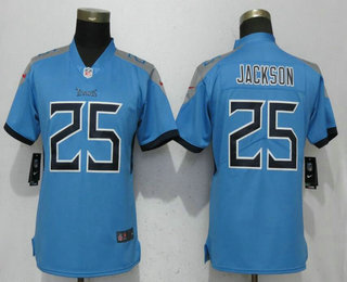 Women's Tennessee Titans #25 Adoree Jackson Nike Light Blue New 2018 Vapor Untouchable Limited Jersey