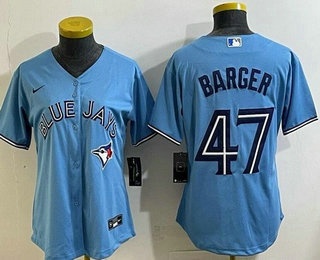 Women's Toronto Blue Jays #47 Addison Barger Light Blue Cool Base Jersey