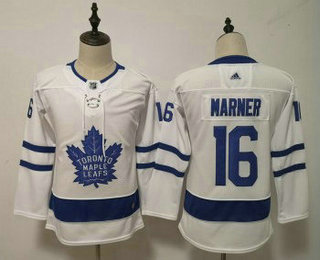 Women's Toronto Maple Leafs #16 Mitchell Marner White 2017-2018 Hockey Stitched NHL Jersey