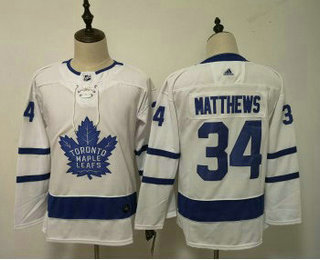 Women's Toronto Maple Leafs #34 Auston Matthews White 2017-2018 Hockey Stitched NHL Jersey