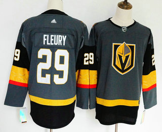 Women's Vegas Golden Knights #29 Marc-Andre Fleury Gray 2017-2018 Hockey Stitched NHL Jersey