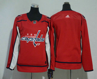 Women's Washington Capitals Blank Red 2017-2018 Hockey Stitched NHL Jersey