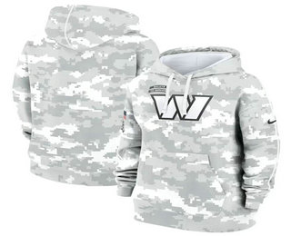 Women's Washington Commanders Arctic Camo 2024 Salute to Service Club Fleece Pullover Hoodie