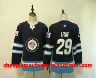 Women's Winnipeg Jets #29 Patrik Laine Blue 2017-2018 Hockey Stitched NHL Jersey
