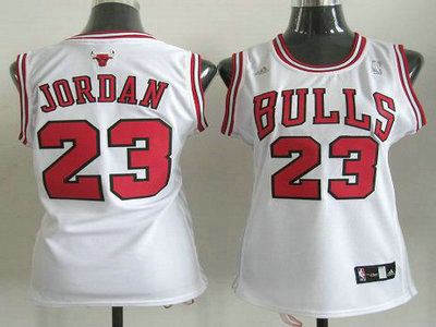Women Chicago Bulls 23 Michael Jordan White Revolution 30 Swingman Jersey