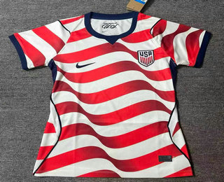 Women USA National Team Blank White Home 2026 World Cup Soccer Jersey Kit