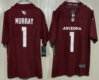Youth Arizona Cardinals #1 Kyler Murray Limited Red Vapor Jersey