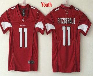 Youth Arizona Cardinals #11 Larry Fitzgerald Red 2017 Vapor Untouchable Stitched NFL Nike Limited Jersey