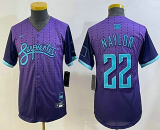 Youth Arizona Diamondbacks #22 Josh Naylor Purple 2025 City Connect Limited Jersey